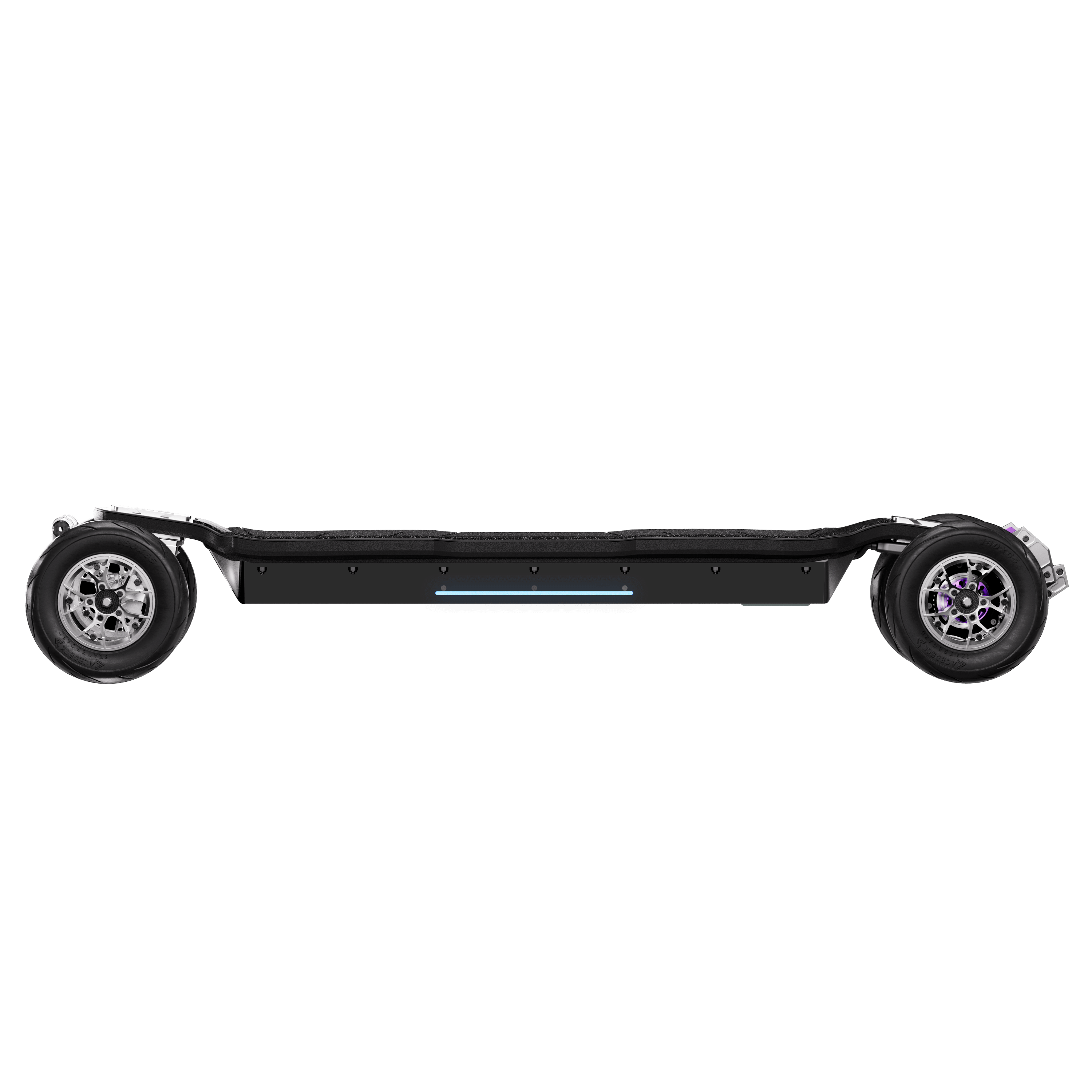 right profile view of acedeck nomad n3 electric skateboard
