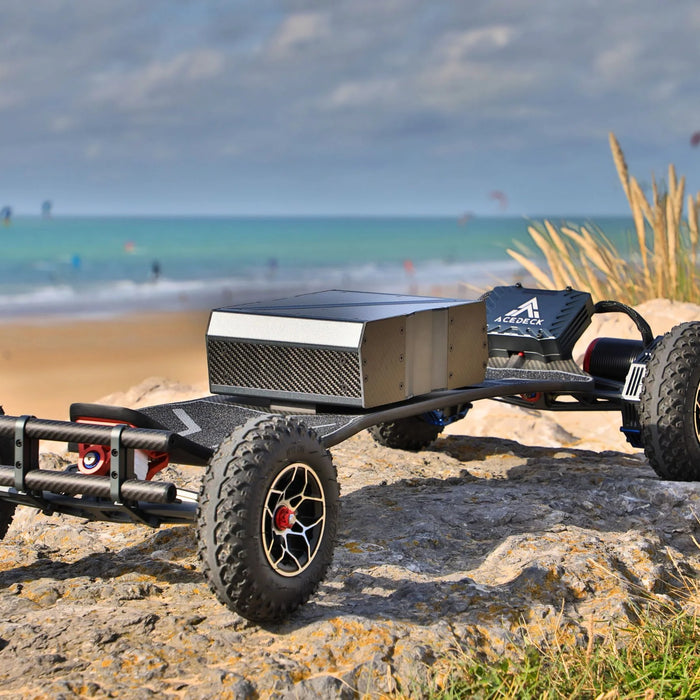 acedeck nyx z1 mountainboard electric skateboard in sand