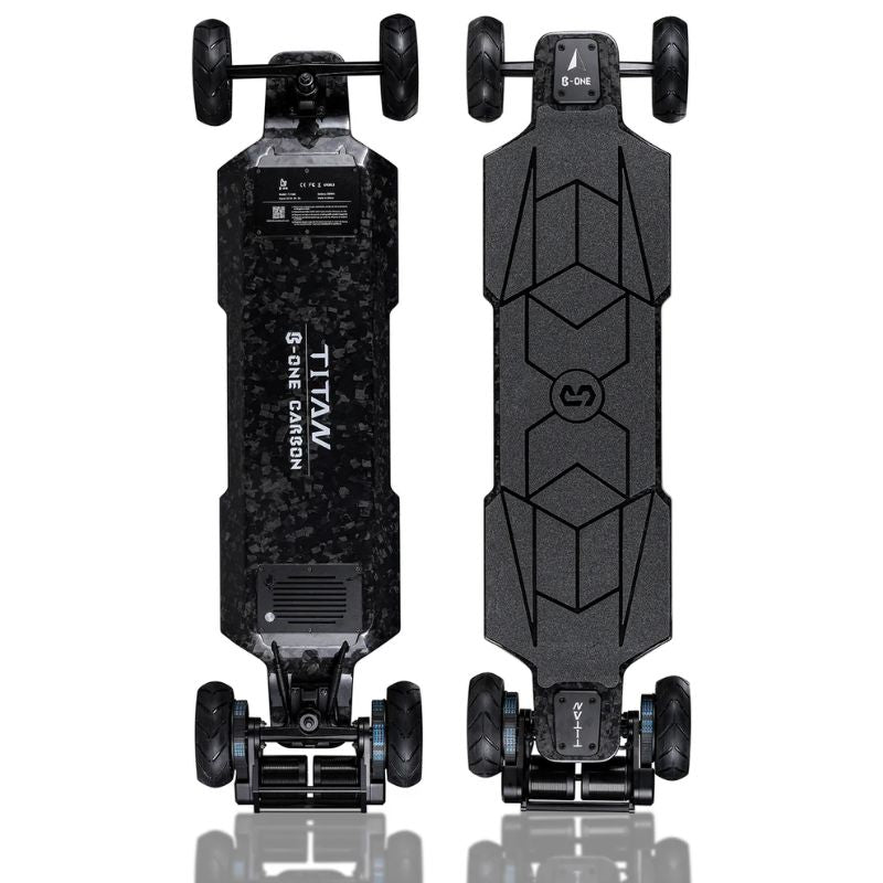 B-One_Titan_X_Electric_Skateboard_Top_and_Bottom_View