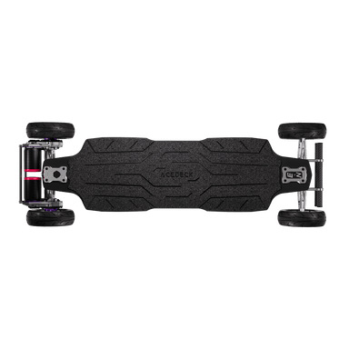 top down view of acedeck nomad n3 electric skateboard