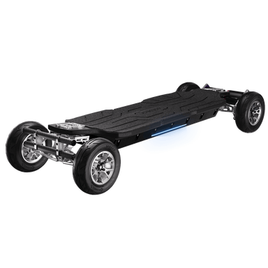 right front view of acedeck nomad n3 electric skateboard